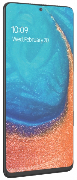 Samsung Galaxy A71 на пресс-рендере: почти без рамок, но с подбородком