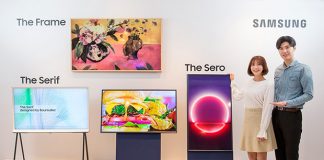 Samsung представила телевизор Sero, который можно использовать в вертикальной или горизонтальной ориентации