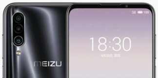 Рендеры Meizu 16Xs в четырех цветах и характеристики с сайта Meizu