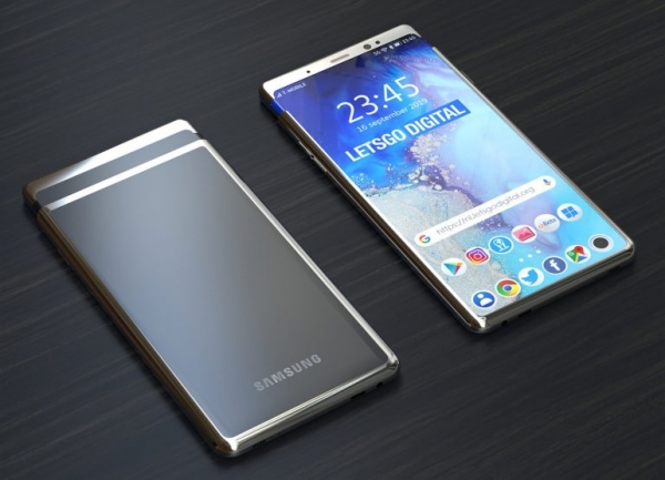 Samsung патентует смартфон-слайдер с гибким экраном