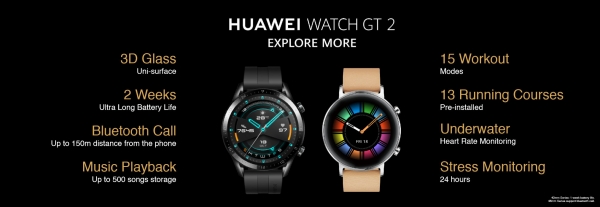 Смарт-часы Huawei Watch GT 2: звонят без смартфона, загружают музыку и теперь в двух размерах
